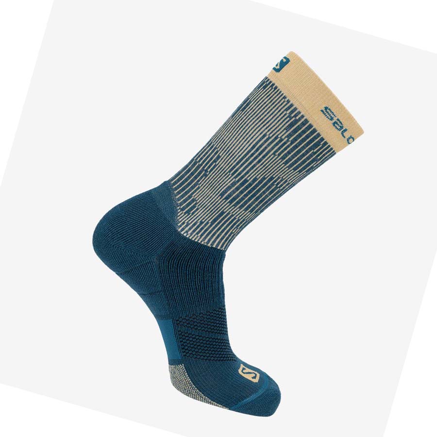 Calcetines Salomon X ULTRA CREW Hombre Azules | MX 2933LIS